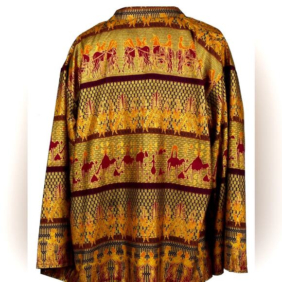 Balinese Mandarin Collar Open Front Capelet- One size fits most - Picture 3 of 4